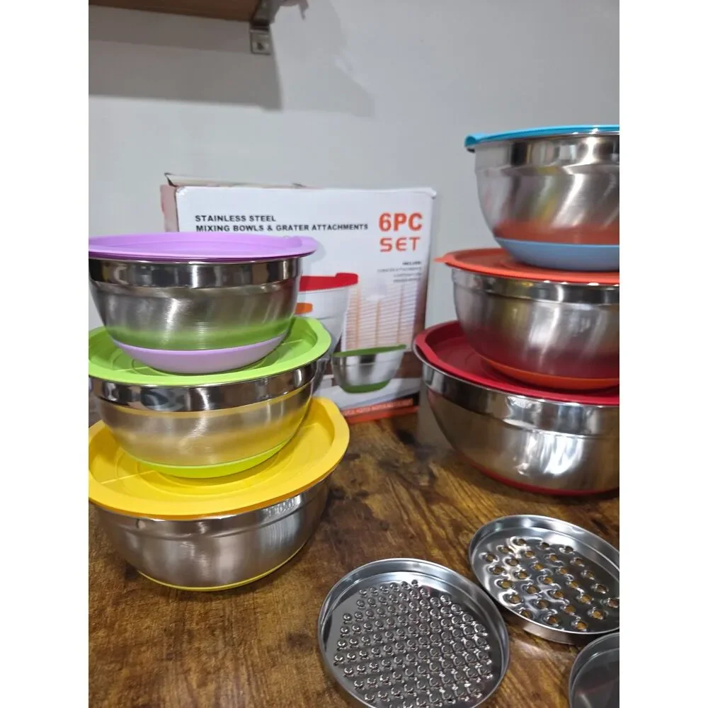Mixing Bowls, Stainless steel.